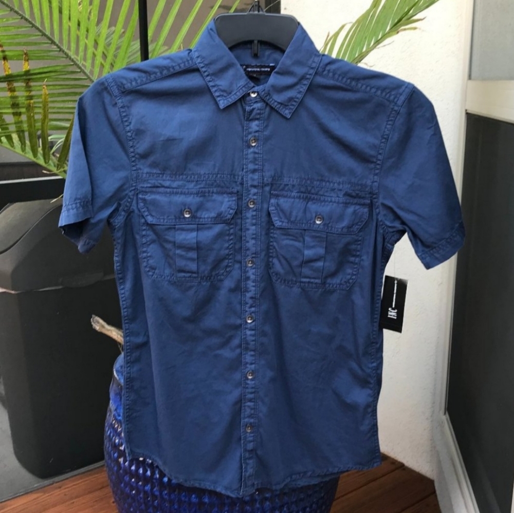 INC mens shirt NWT 100% cotton xs